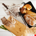  ظرف نان فلزی درب چوبی کلارشتاین آلمان Klarstein Gistad Brotbox Brotkasten Schwarz