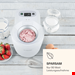  بستنی ساز 0.7 لیتر کلارشتاین آلمان Klarstein Schneeflöckchen Eiscremebereiter 700 ml/h Eismaschine Weiß
