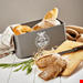  ظرف نان فلزی درب چوبی کلارشتاین آلمان Klarstein Stigby 2-in-1 Brotkasten Grau