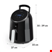  سرخ کن هوای گرم کلارشتاین آلمان Klarstein AirVital Heißluftfritteuse 2,5 L 1300 watt Schwarz