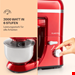  همزن برقی کلارشتاین آلمان Klarstein Bella Elegance Küchenmaschine Rot 