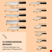  ست چاقو آشپزخانه 13 پارچه کلارشتاین آلمان Klarstein Kitano XL 13tlg. Messer-Set mit Block Messerblock Eiche