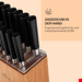  ست چاقو آشپزخانه 13 پارچه کلارشتاین آلمان Klarstein Kitano XL 13tlg. Messer-Set mit Block Messerblock Eiche
