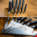  ست چاقو آشپزخانه 10 پارچه کلارشتاین آلمان Klarstein Comfort Pro Serie Messer-Set Messerblock, Braun