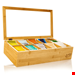  جعبه تی بگ پذیرایی کلارشتاین آلمان Klarstein Teebox Teekasten Bambus 10