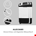  مینی واش کمپینگ کلارشتاین آلمان Klarstein Bubble Boost Waschmaschine Camping-Waschmaschine Schwarz