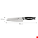  چاقو آشپزخانه 31.8 سانتیمتری کلارشتاین آلمان Klarstein Comfort Pro Serie 7 Santokumesser Messer Schwarz