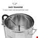  دستگاه تقطیر گلاب گیر عرق گیر 50 لیتری کلارشتاین آلمان Klarstein Mundschenk XXL Eintauchkühler Bierbrauanlage Maischekessel Silber
