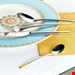  سرویس قاشق چنگال 30 پارچه ویلروی اند باخ آلمان Villeroy & Boch Ella Besteckset teilvergoldet 30-teilig