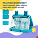  ظرف غذا و اسنک کودک کلارشتاین آلمان Klarstein junior Lunchbox Petrol Sea