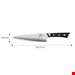  چاقو آشپزخانه 34.3 سانتیمتری کلارشتاین آلمان Klarstein Razor-Edge Serie 8 Chefkoch Kochmesser Messer Schwarz