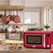  مینی فر کلترونیک آلمان Clatronic MWG 790 2in1 Mikrowelle Retro-Design -700 W- Rot