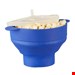  پاپ کورن ساز سیلیکون برای مایکروویو ریلکس دیز relaxdays Popcornmaschine Popcorn Maker Silikon für die Mikrowelle, Blau