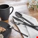  سرویس غذاخوری سرامیک 20 پارچه 4 نفره کراتیبل CreaTable Kombiservice Soft Touch Black (20-tlg), Steinzeug, seidenmatte Glasur