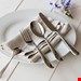  سرویس قاشق چنگال 24 پارچه السی ایتالیا Alessi Nuovo Milano 24-teilig mit Monoblock-Messern