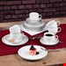  سرویس قهوه خوری چینی 18 پارچه 6 نفره سلتمن ویدن آلمان Seltmann Weiden Kaffeeservice Lido Black Line (18-tlg), Porzellan
