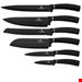  ست چاقو آشپزخانه برلینگر هاوس مجارستان BERLINGER HAUS KITCHEN KNIFE SET  BH/2480 BLACK SILVER COLLECTION