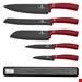  ست چاقو آشپزخانه 6 پارچه برلینگر هاوس مجارستان BERLINGER HAUS 6-PIECE KNIFE SET  BH/2534 BURGUNDY COLLECTION