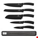  ست چاقو آشپزخانه 6 پارچه برلینگر هاوس مجارستان BERLINGER HAUS 6-PIECE KNIFE SET  BH/2536 BLACK SILVER COLLECTION