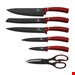  ست چاقو آشپزخانه برلینگر هاوس مجارستان BERLINGER HAUS KITCHEN KNIFE SET  BH/2582 BURGUNDY COLLECTION 