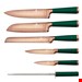  ست چاقو آشپزخانه پایه بامبو برلینگر هاوس مجارستان BERLINGER HAUS KNIFE SET /BAMBOO STAND  BH/2645 EMERALD COLLECTION