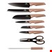  ست چاقو آشپزخانه 8 پارچه برلینگر هاوس مجارستان  BERLINGER HAUS 8-PIECE KNIFE SETBH-2691 ROSE GOLD COLLECTION