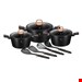  سرویس قابلمه کفگیر ملاقه 10 پارچه برلینگر هاوس مجارستان BerlingerHaus 10-PIECE COOKWARE SET BERLINGER HAUS BH/6154 BLACK ROSE COLLECTION