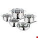  سرویس قابلمه ماهیتابه 10پارچه سوتین برلینگر هاوس مجارستان BerlingerHaus10-PIECE COOKWARE SET BH 6660 SILVER JEWELLERY COLLECTION