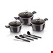  سرویس قابلمه کفگیر ملاقه 10 پارچه برلینگر هاوس مجارستان BerlingerHaus10-PIECE COOKWARE SET BH 6919 METALLIC LINE CARBON PRO EDITION