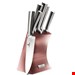  ست چاقو آشپزخانه 6 پارچه برلینگر هاوس مجارستان  BERLINGER HAUS 6-PIECE KNIFE SET WITH STAND BH/2447 I-ROSE COLLECTION