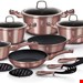  سرویس قابلمه 15 پارچه آی رز برلینگر هاوس مجارستان BerlingerHaus Kochgeschirr-Set 15-teilig I-Rose/‎BH-6045