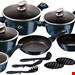 سرویس قابلمه 15 پارچه برلینگر هاوس مجارستان BerlingerHaus Copper Metallic Line Kochtopf-Set 15-teilig