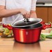  سرویس قابلمه 15 پارچه بورگوندی فلزی برلینگر هاوس مجارستان BerlingerHaus Metallic Burgundy Kochgeschirr-Set 15-teilig