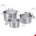  سرویس قابلمه ۶ پارچه پروفی کوک آلمان ProfiCook Topf-Set -PC-KTS 1223- Außen semi satiniert