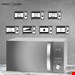  مایکروویو پروفی کوک آلمان ProfiCook Mikrowelle PC-MWG 1176 H - Mikrowelle - silber