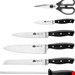  ست چاقو آشپزخانه 7 پارچه بالرینی Ballarini Savuto Nero Messerblock 7-teilig Holz