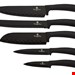  ست چاقو آشپزخانه 6 پارچه برلینگر هاوس مجارستان BERLINGER HAUS 6-PIECE KNIFE SET  BH/2384 BLACK BURGUNDY COLLECTION