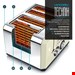  توستر آرندو آلمان Arendo Toaster-4 kurze Schlitze- für 4 Scheiben-1630 W- Automatik Toaster 