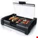  گریل باربیکیو آرندو آلمان Arendo Tischgrill- Gourmet Tischgrill mit Glasabdeckung Elektrogrill 1650W