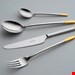  سرویس قاشق چنگال 24 پارچه ویلروی اند باخ آلمان Villeroy - Boch Ella Besteckset teilvergoldet 24-teilig