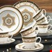 سرویس غذاخوری چینی 30 پارچه 6 نفره کراتیبل CreaTable Kombiservice Majestosa (30-tlg), Porzellan, Dekor schwarz abgesetzt