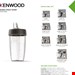  ظروف شیشه ای غذا ساز کنوود انگلستان KENWOOD ToGo-Behälter Smoothie2Go KAH740PL
