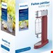  دستگاه نوشابه ساز و  آب گاز دار فیلیپس هلند Philips Water ADD4902RD-10 GoZero Wassersprudler-plastik- 1 Liter-Rot