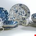  سرویس غذاخوری سفالی 16 پارچه 4 نفره کراتیبل CreaTable Kombiservice Damask 16-tlg.Blue -weiß