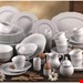  سرویس غذاخوری چینی آریان 62 پارچه 8 نفره کراتیبل CreaTable Kombiservice Arianne (61-tlg), Porzellan, Service, weiß