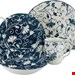  سرویس غذاخوری سفالی 16 پارچه 4 نفره کراتیبل CreaTable Kombiservice Damask 16-tlg.Blue -weiß