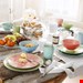  سرویس غذاخوری سرامیک 16 پارچه 4 نفره کراتیبل CreaTable Mediterran Kombiservice 16-teilig