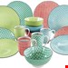 سرویس غذاخوری سرامیک 16 پارچه 4 نفره کراتیبل CreaTable Mediterran Kombiservice 16-teilig