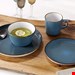  سرویس غذاخوری سرامیک 16 پارچه 4 نفره ریتزن هوف اند برکر آلمان Ritzenhoff / Breker Kombiservice Visby (16-tlg.) grün-blau 