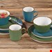  سرویس غذاخوری سرامیک 16 پارچه 4 نفره ریتزن هوف اند برکر آلمان Ritzenhoff / Breker Kombiservice Visby (16-tlg.) grün-blau 